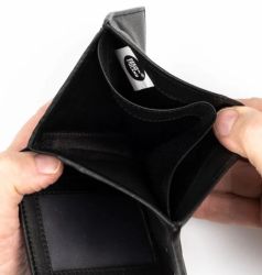 A. Eriksson Hannes RFID nahkainen lompakko, 128-410, musta 