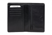 A. Eriksson miesten nahkainen RFID lompakko, 200-110, musta
