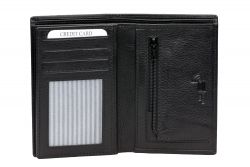 A. Eriksson miesten nahkainen RFID lompakko M, 200-412, musta