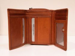 Nabo nahkainen RFID-lompakko M, NK-247, chestnut brown