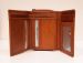 Nabo nahkainen RFID-lompakko M, NK-247, chestnut brown