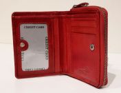 Nabo nahkainen RFID-lompakko NK-294, punainen