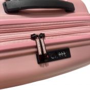 Migant MGT-20 keskisuuri matkalaukku, metalli pink