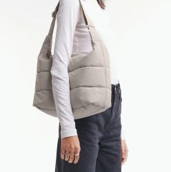 Got Bag Puffer Square Bag Large, scallop