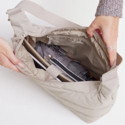 Got Bag Puffer Square Bag Large, scallop