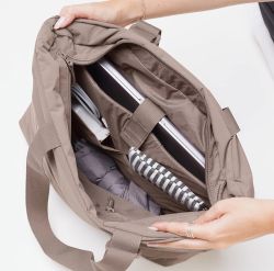 Got Bag Puffer Tote Bag, oyster