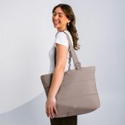 Got Bag Puffer Tote Bag, oyster