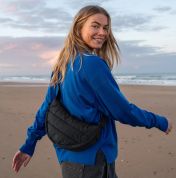 Got Bag Puffer Moon Bag Small, musta