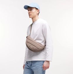 Got Bag Puffer Moon Bag Small, oyster