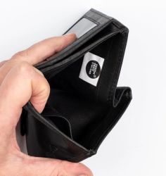 A. Eriksson Emil RFID nahkainen lompakko, S, 280-410, musta