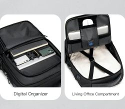 Golden Wolf tietokone-/matkareppu, GB00402, musta