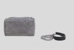 Mia Larouge olkalaukku, W201261 hopea