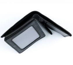 A. Eriksson nahkainen RFID lompakko S, 488-463, musta 