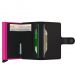 Secrid Miniwallet, Matte Black & Fuchsia