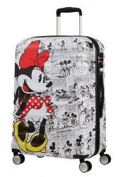 American Tourister Wavebreaker Disney, suuri matkalaukku 77/28, Minnie Comics white