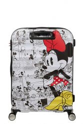 American Tourister Wavebreaker Disney, suuri matkalaukku 77/28, Minnie Comics white