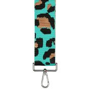 Enrico Benetti laukun olkahihna, 88005, turkoosi leopardi 