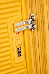 American Tourister Soundbox, lentolaukku, Golden Yellow