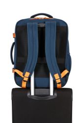 American Tourister Take2Cabin M matkareppu, sininen/oranssi