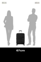 American Tourister Flytwist keskisuuri matkalaukku, Shadow black