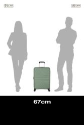 American Tourister Flytwist keskisuuri matkalaukku, Botanic Green