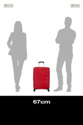 American Tourister Flytwist keskisuuri matkalaukku, true red