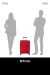 American Tourister Flytwist keskisuuri matkalaukku, true red