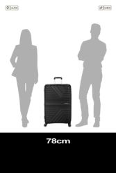 American Tourister Flytwist suuri matkalaukku, Shadow black 