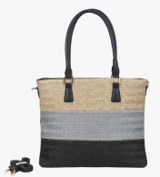 Mia Larouge olkalaukku, W201247T, musta/harmaa/beige