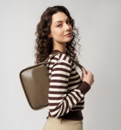 Puccini olkalaukku BK1251002M-2, taupe