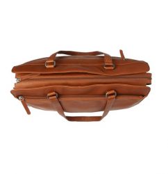 The Chesterfield Field Fidenza, nahkainen tietokonelaukku 15", konjakki