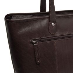 The Chesterfield Brand Astano, nahkainen olkalaukku, ruskea