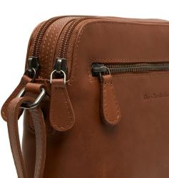 The Chesterfield Brand Nebraska, nahkainen olkalaukku, konjakki