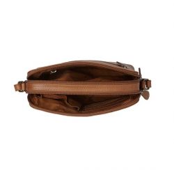 The Chesterfield Brand Nebraska, nahkainen olkalaukku, konjakki