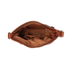 The Chesterfield Brand Aston, nahkainen olkalaukku, konjakki