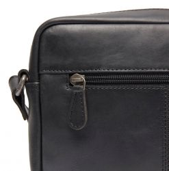 The Chesterfield Brand Westmere, nahkainen olkalaukku, musta