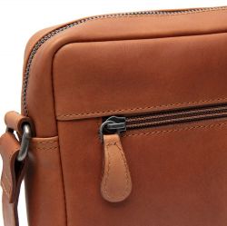 The Chesterfield Brand Westmere, nahkainen olkalaukku, konjakki