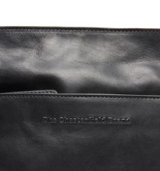 The Chesterfield Brand Lunton, nahkainen olkalaukku, musta