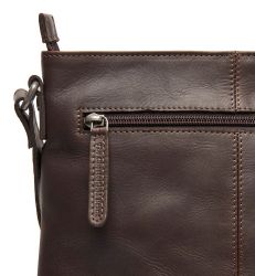 The Chesterfield Brand Lunton, nahkainen olkalaukku, ruskea