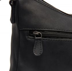 The Chesterfield Brand Tivra, nahkainen olkalaukku, musta