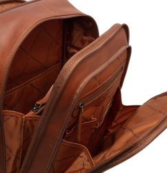 The Chesterfield Brand Detroit nahkareppu, konjakki 