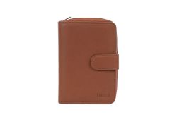 Fagola nahkainen RFID-lompakko F928326, ruskea