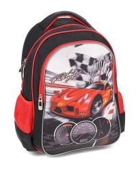 Ralliauto koulureppu FC-166, musta