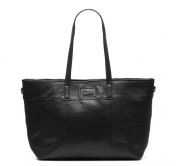 Chabo Florence Shopper, nahkainen olkalaukku, musta
