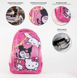 Hello Kitty koulureppu, pinkki