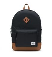 Herschel Heritage Youth X-large reppu, Black/Saddle Brown