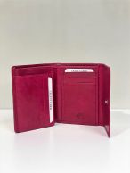 A. Eriksson nahkainen RFID-lompakko S 145-636, fuksianpunainen