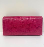 A. Eriksson nahkainen RFID-lompakko 145-620, fuksia