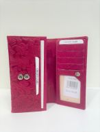 A. Eriksson nahkainen RFID-lompakko 145-620, fuksianpunainen
