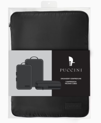 Puccini kompressiopakkauskuutiot 3 kpl pakkaus, musta